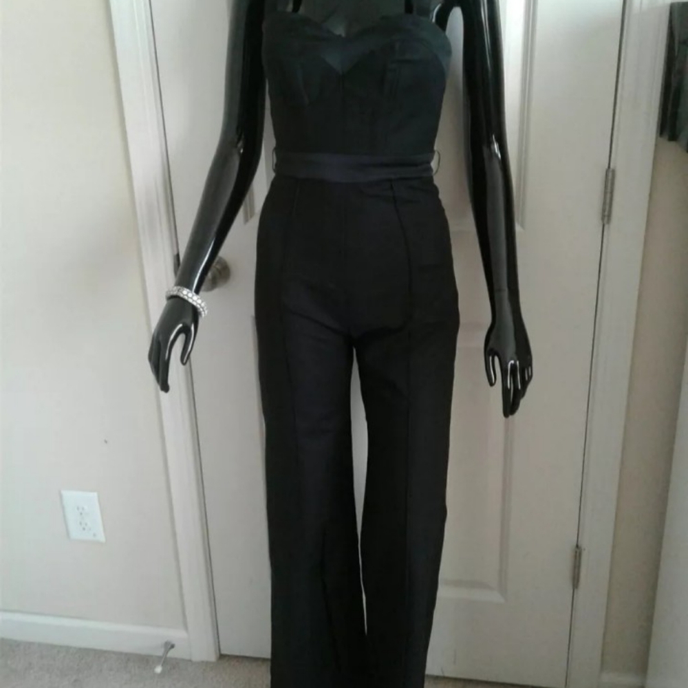 French Connection Black Jumpsuit Size 2 New